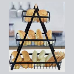 Support de rangement 3 étages multifonctionnel pour légumes et fruits, plateau à fruits